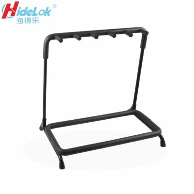 China Modern Multi-Guitar Display Rack Folding Stand 5 Rack Guitar Stand for sale