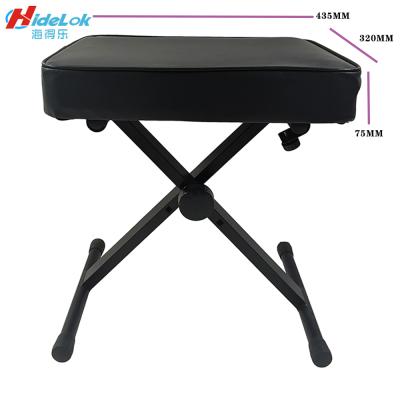 China Playing Piano Thicken Professional Leather Piano Keyboard Stools x Style Piano Keyboard Bench for sale