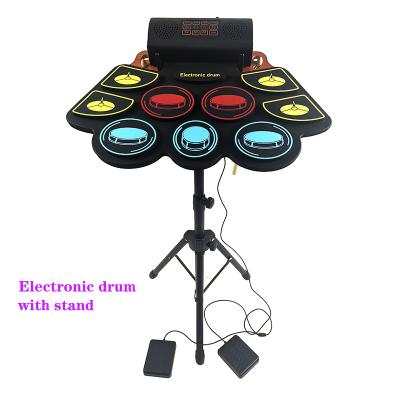 China Wholesale Silica Gel Wind Up Drum Electronic Drum Built In Battery And Speaker for sale