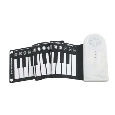 China ABS 49keyboards roll up piano toy for baby portable electric piano with earphone microphone for sale