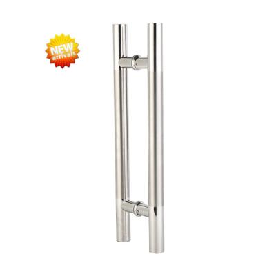 China Modern high quality glossy surface sliding door handle shower h-shaped glass door handle for sale