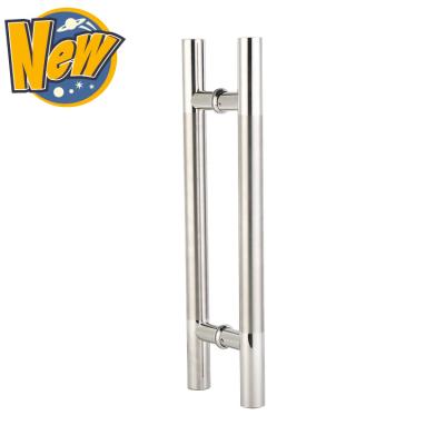 China Modern High Quality 316 304 Stainless Steel H Shape Glass Door Sliding Pull Door Handle for sale