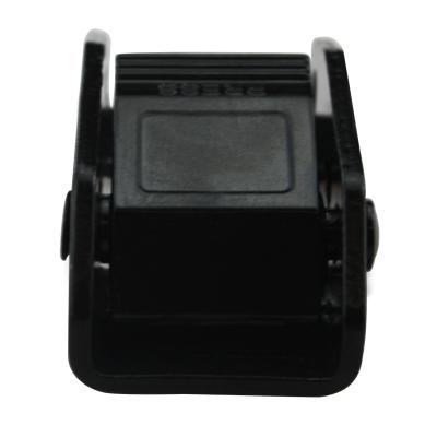 China Good Capacity 25MM Lock Anti-Corrosion Black Metal Or Plastic Webbing Cam Buckle With Green Watermark for sale