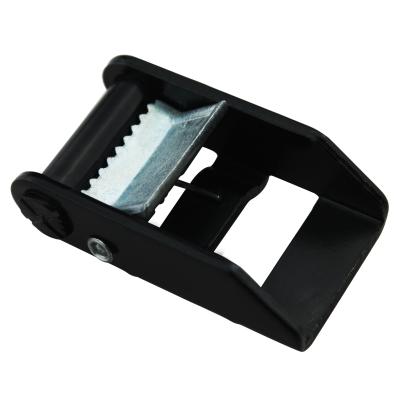 China Good capacity 50MM anti-corrosion black metal or plastic webbing cam buckle with green watermark for sale