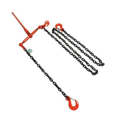 China Cargo Control JiuLong Ratchet Load Binder With Heavy Cargo Hook Ratchet Type Long Lifting Chain And Crane for sale