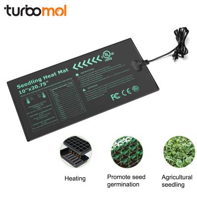 China Eco-friendly TURBOMOL 120V 240v 10x20.75 Plants Garden Reptile Germination Seedling Hydroponic Electric Heat Mat For Starting Seed for sale