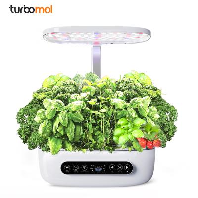 China Height Adjustable Indoor Hydroponics Smart Garden Kit For Herbs Microgreens Vegetables Planting LED Grow Light for sale