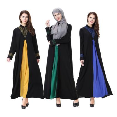 China Comfortable Feel Woman Fashion Clothes Sheath Long Abaya Dresses Muslim Daffah Thobe Kelawar Kaftan Ethnic Clothing Women Loose Cut/JZ-210718 for sale