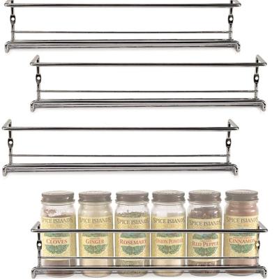 China OEM&ODM Kitchen Serving Hanging Wall Shelf/Spice Jar Racks/Fancy Kitchen Wire Storage Spice Rack for sale