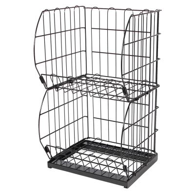 China 99 cent store displays / display units multi-layer optical frame / dismountable grid wire cube for sale