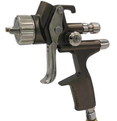 China Chrome Plating Professional Heavy Duty @390 Air Tool Car Pneumatic Gravity Fed Hvlp Paint Spray Gun With 1.3 1.4 Mm 5000 Nozzle for sale