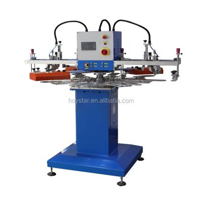 China Full Automatic Rotary Hotels T Shirt Clothes Jars Screen Printing Machine for sale