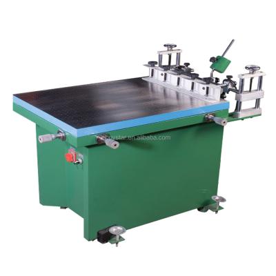 China Garment Shops High Precision Manual Vacuum Suction Silk Screen Printing Machine Table for sale