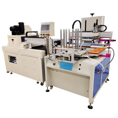 China Full Automatic 1 Color Printing Plastic Ruler Screen Printing Machine With UV Drying for sale