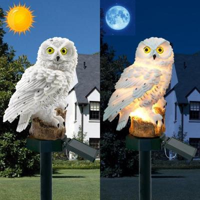 China Discount Price Garden Owl Led Solar Light Garden Lawn Ornament Waterproof Lamp Outdoor Solar Lawn Lamp for sale