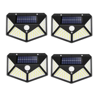 China Garden Amazon Hit 100 Motion Sensor Wall Lamp IP65 Outdoor Solar Led Waterproof Wall Light For Garden for sale