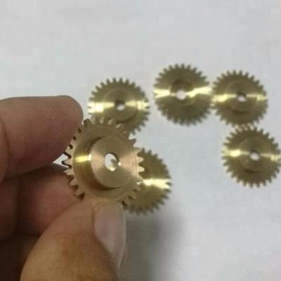 China Gearbox Transmission Small M0.4 M0.5 Micro Bras Spur Gear For Reduction Box And Shredders for sale