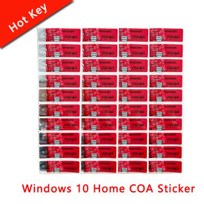 China Original Windows 10 Home COA Sticker OEM Key 12 Months Guaranteed DHL Free Shipping Windows 10 Home for sale