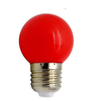 China Office 0.5W 1W 1.5W G45 B22 E27 COLORFUL COLOR High Lumen 90LM/W LED BULB for sale