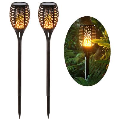 China 12Led Solar Garden Flame Flickering Torch Lights Outdoor Decoration Light Landscape Flame Solar Garden Dancing Lamp for Patio for sale