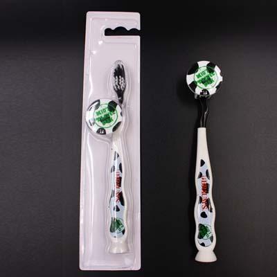 China Football Kids Toothbrush With Cover Football Toothbrush With Cover for sale