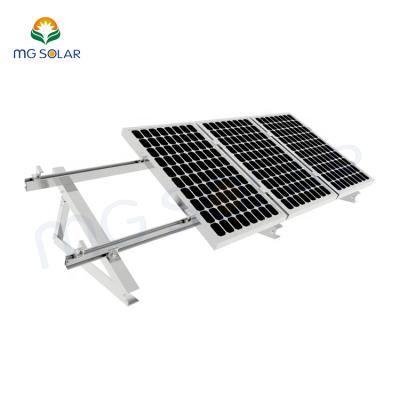 China Simple and Cost Effective Installation Adjustable Triangle Flat Roof Solar Bracket System for sale