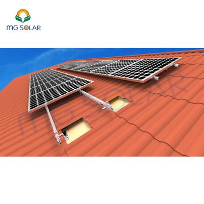 China Simple And Cost Effective Installation Solar Powered Panel Mount Racking Systems Tile Roof Rack for sale