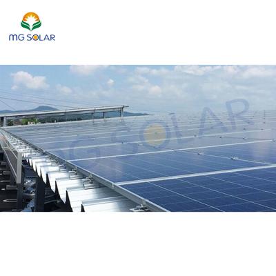 China Quick Installation PV Metal Roof Solar Panel Rack Structure System Solar Metal Roof Mount for sale