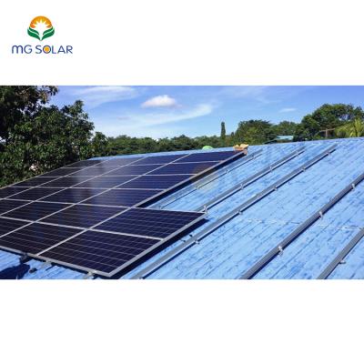 China Simple and Cost Effective Metal Roof Installation 10KW Solar Roof Mount Racking System Metal Roof Solar Support Structure for sale