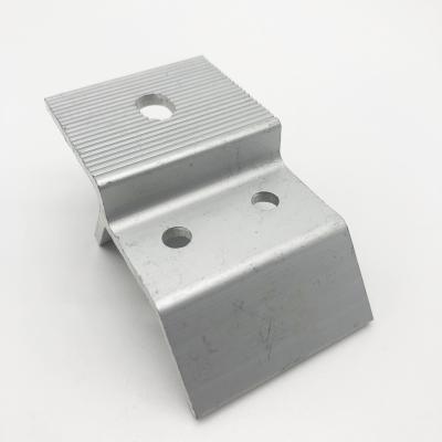 China Aluminum & Stainless Steel Solar Panel Roof Bracket Clamp Position Seam Metal Roof Clamp for sale