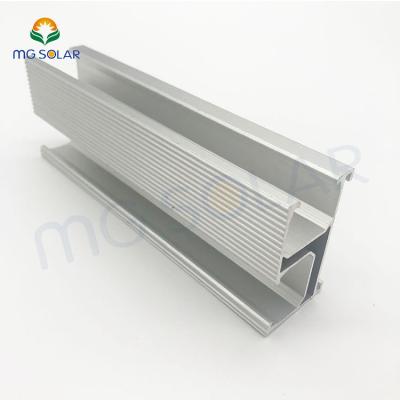 China Quick Installation Aluminum Solar Rail Roof Support Rails Anodized Aluminum Solar Panel Rail for sale