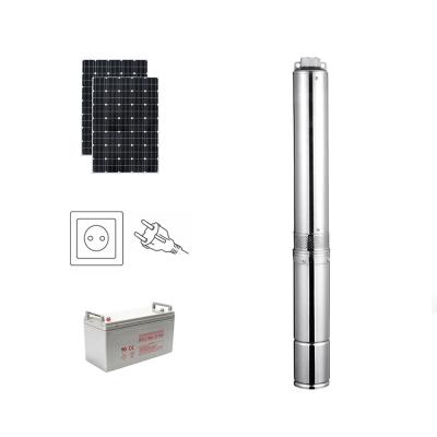 China Wholesale High Quality Agriculture Four Inch Ac/Dc Irrigation And Irrigation Solar Powered Water Pump Submersible System For Farming for sale