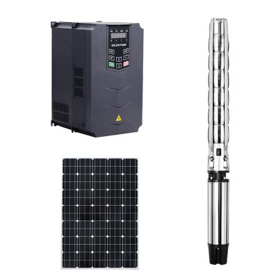 China 200v 400v Irrigation System 0.75kw 2.2kw DC To AC Power Mppt Solar Pump Inverter 23X16X17 cm for sale