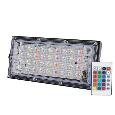 China LANDSCAPE RGB ultra slim AC110V 220V 50w 100w led reflector flood light for sale