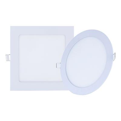 China Traditional Ultra Thin Round Square Recessed Embedded 3w 6w 9w 12w 15w 18w 24w Led Panel Ceiling Down Light for sale