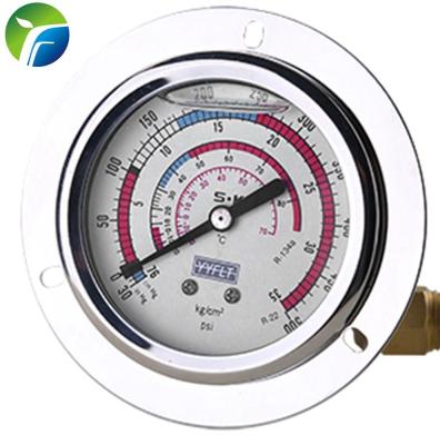 China Lower Connection 2.5 Inch 63mm 3.5KG/CM2 500psi Lower Connection Liquid Filled 2.5 Inch Stainless Steels Pressure Gauges Pressure Gauge for sale