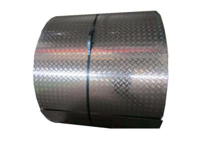 China 0.01-12mm Embossed Aluminum Coil , Aluminum Strip Roll With Different Pattern for sale