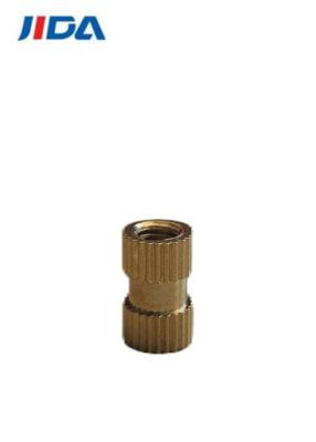 China Embedded Brass Screw Threaded Insert Nut M4 X 10mm for sale