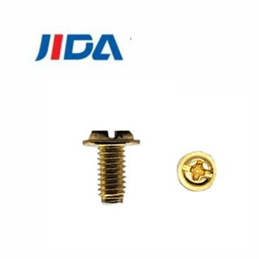 China Custom Brass Pan Head Phillips Machine Screws M3.5x6.8mm for sale