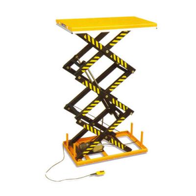 China 1000 2000kg Capacity 3m Three Widely Custom Size Electric Hydraulic Scissor Lift Table for sale