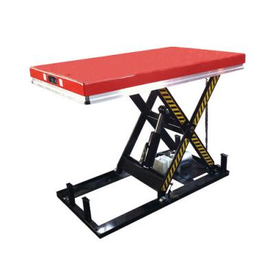 China 500 1000 2000 3000kg Capacity 1.01m Height Electric Motor Single Scissor Hydraulic Lift Tables Widely Custom for sale