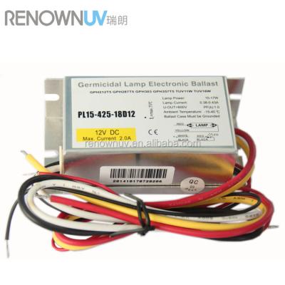 China PL15-425-18D12 Electronic UV Lamp Ballast DC12V for sale