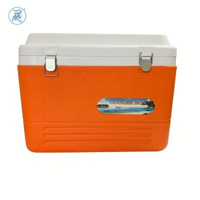 China Waterproof PP Material Boxes Use 45L Ice Chest Cooler With Metal Lock For Outdoor Use And Boxes Wine Cooler for sale