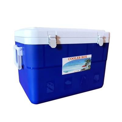 China PP 45L EPS Cooler Insulated Plastic Outdoor Camping Fishing Box With Metal Lock for sale