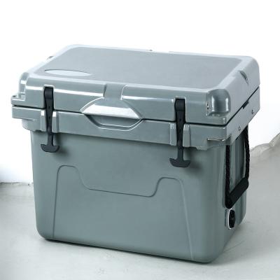 China Food grade waterproof PE 28L/38L /45L/ 65L plastic cooler box and plastic cooler box with big size use for boxes, wine, fishing and outdoor for sale