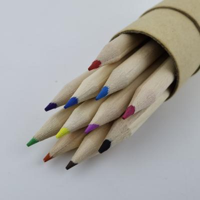 China Office & School Pencil Factory Hot Selling Mini Golf Natural Wood Color Pencils For Promotion for sale