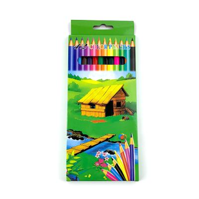 China 2021 Desktop Factory Wooden High Quality Packing Color Box Water Color Pencils With 3.0MM Lead for sale