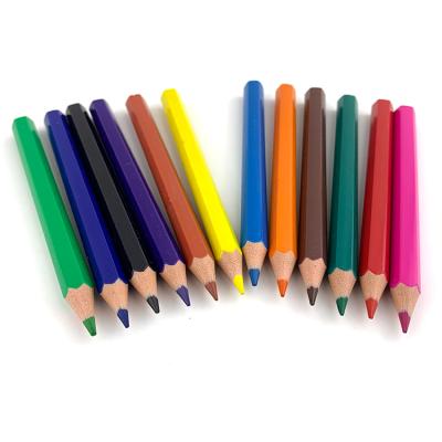 China Office Free Sample School Multi Color 3.5 Inch Wooden Free Colored Pencils In Color Box for sale