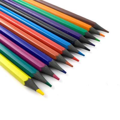 China Desktop New Arrival 7 Inch 12 Colors Recycled Wood Free Color Pencils With Color Box for sale