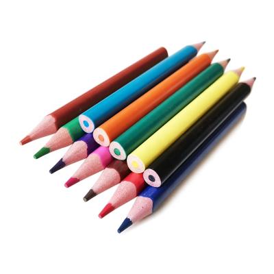 China Hot Sale Office School Kids Painting Colored Pencil Short Woodless Set for sale